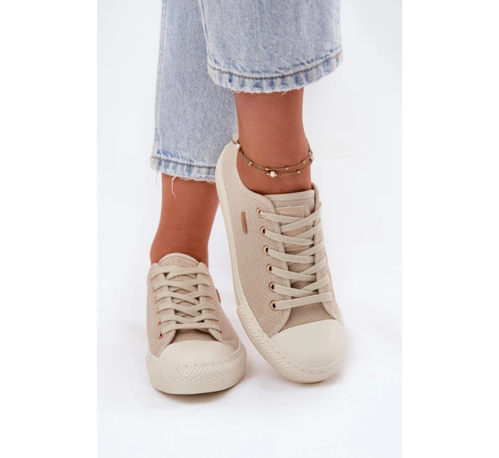 Dámské Textilní Tenisky Big Star RR274767 Béžové Dámské Textilní Tenisky Big Star RR274767 Béžové