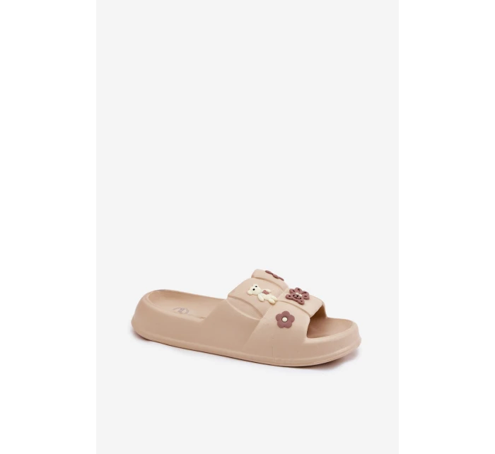 Pěnové Pantofle S Kolíčky Béžové Redienna