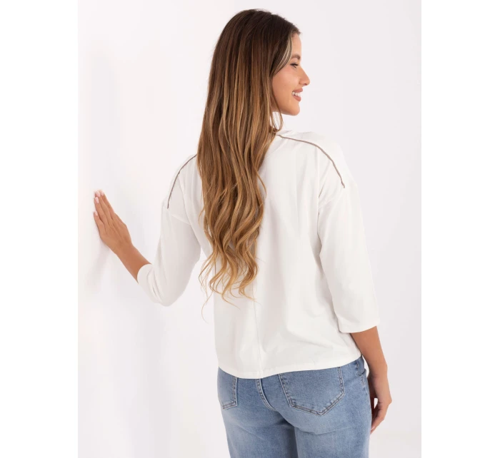 Bluzka RV BZ model 21406674 ecru - FPrice Bluzka RV BZ model 21406674 ecru - FPrice