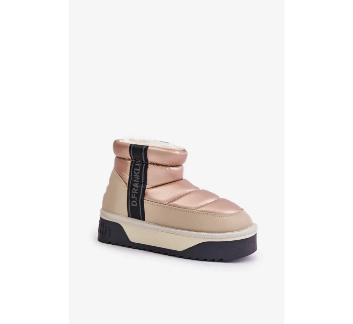 Nízké sněhule na silné podrážce D.Franklin Béžové