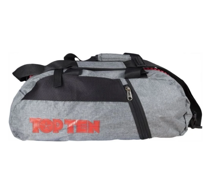 Sportovní taška TOP TEN s funkcí batohu "Grey" 55cm x 29cm x 27 cm