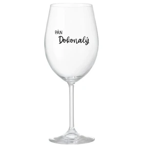 PÁN DOKONALÝ - priehľadný pohár na víno 350 ml PÁN DOKONALÝ - priehľadný pohár na víno 350 ml