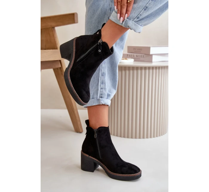 Boty na podpatku  model 199079 Step in style