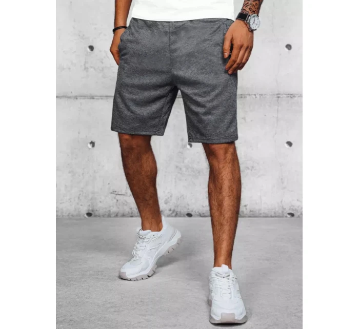 Pánské tmavě šedé teplákové šortky Dstreet model 21968490 - FashionStreet
