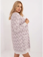 Kardigan AT SW jasny fioletowy model 20463584 - FPrice Kardigan AT SW jasny fioletowy model 20463584 - FPrice