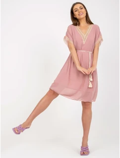 Šaty DHJ SK 1508.12 světle růžová