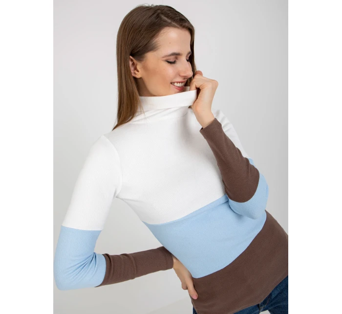 Dámská halenka RV BZ 8465 1.37P bílá a modrá - FPrice