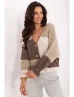 Svetr na zapínání model 218238 Rue Paris Svetr na zapínání model 218238 Rue Paris