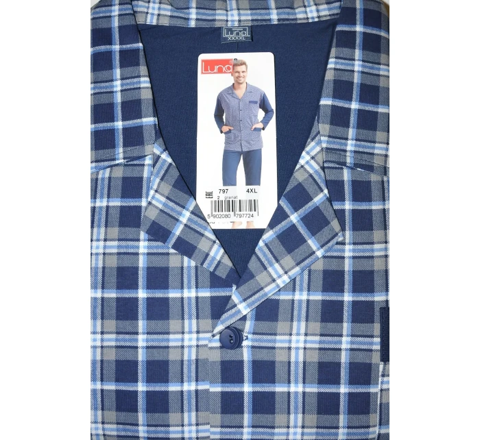 Piżama  dł/r 4XL męska model 20328315 - Luna