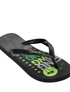Pánské žabky Ipanema Graphics black-green 83532-AP253