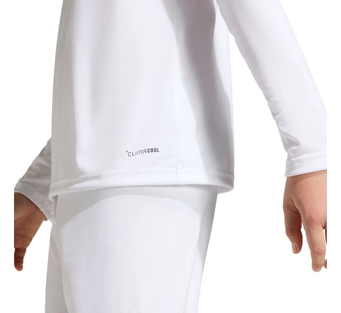 Adidas Entrada 26 dětské tričko s dlouhým rukávem bílé KF5874