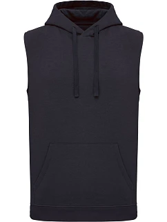 Kariban ProAct PA 393 Unisex mikina s kapucí bez rukávů 20.P393 navy