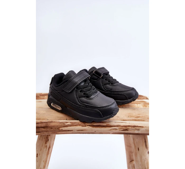 Dětské kožené sportovní boty na platformě černá Lori Dětské kožené sportovní boty na platformě černá Lori