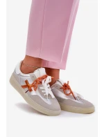 Nízké Dámské Sportovní Boty Stříbrné model 21685917 - Boto Nízké Dámské Sportovní Boty Stříbrné model 21685917 - Boto