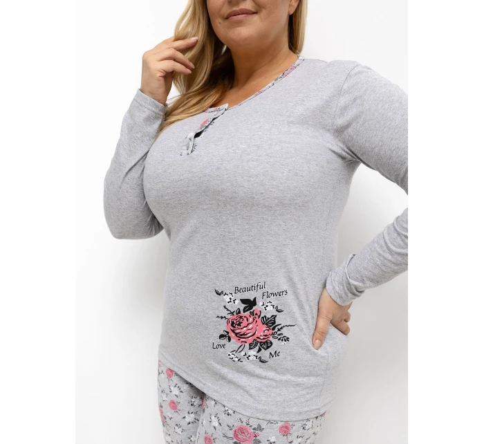 DU PI pyžamo FP 503.47 šedé DU PI pyžamo FP 503.47 šedé