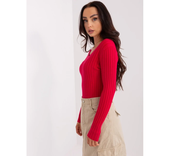 Sweter PM SW model 18959372 czerwony - FPrice Sweter PM SW model 18959372 czerwony - FPrice