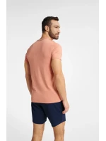 Pyžamo Fearless 40685-24X Broskvová a tmavě modrá - Henderson