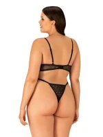 Elegantní body Tienesy teddy 2XL/3XL - Obsessive
