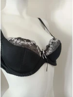 Vyztužená podprsenka s kosticí 047 černá - Kostar