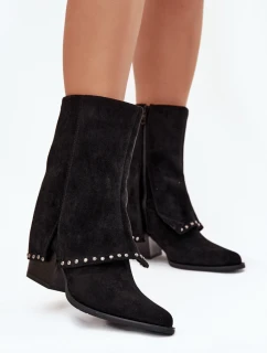 Kozačky na podpatku  model 218489 Step in style