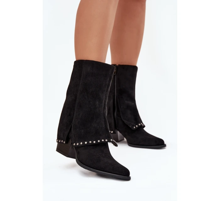 Kozačky na podpatku  model 218489 Step in style