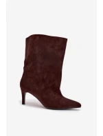 Boty na podpatku model 222511 Step in style Boty na podpatku model 222511 Step in style