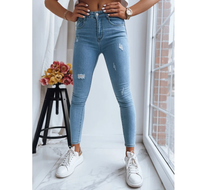 Dámské kalhoty THAT ONE modré FashionStreet UY1396 Dámské kalhoty THAT ONE modré FashionStreet UY1396