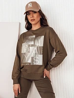FEMMES dámská mikina hnědá FashionStreet BY1282