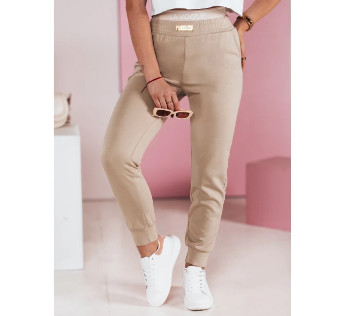 Dámské tepláky LA VOGUE béžové FashionStreet UY2395