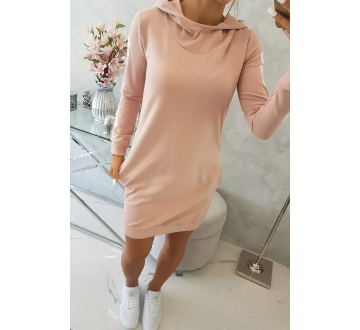 Off White pudrově béžové šaty Off White pudrově béžové šaty