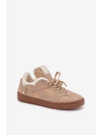 Dámské tenisky na platformě s vyteplením s kožešinou béžové Solvia Dámské tenisky na platformě s vyteplením s kožešinou béžové Solvia