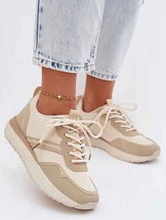 Dámské tenisky na platformě Big Star TT274278 Béžové