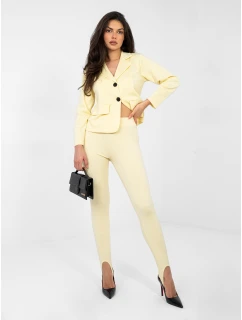 Kalhoty MI SP K22.65 světle žluté