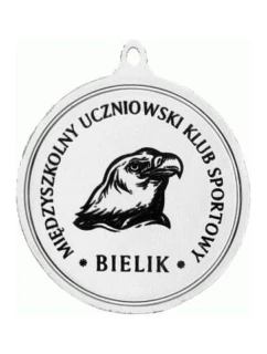 Stříbrná medaile - běh - laserem gravírovaná ocelová medaile - RMI