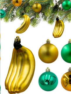 DEKORATIVNÍ PLASTOVÁ CETKA BEZPEČNÁ 7KS BANÁNOVÁ SLÍDA