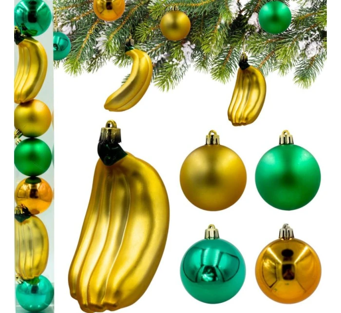 DEKORATIVNÍ PLASTOVÁ CETKA BEZPEČNÁ 7KS BANÁNOVÁ SLÍDA