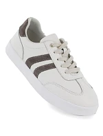 Dámské krémové kožené polobotky Vinceza 41505