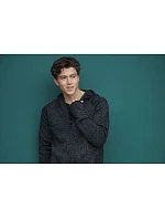 Stedman Lux Knit Fleece Jacket Men Pánská pletená fleecová bunda s kapucí 05.5460 black opal heather