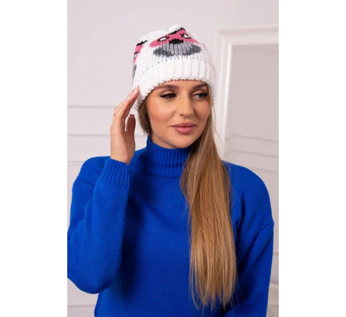 Dámská čepice Ofelia K349 bílá Dámská čepice Ofelia K349 bílá