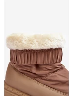 Dámské sněhule na tlusté tmavě béžové model 21641597 - Boto Dámské sněhule na tlusté tmavě béžové model 21641597 - Boto