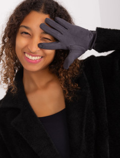 Tmavě šedé rukavice s dotykovou funkcí