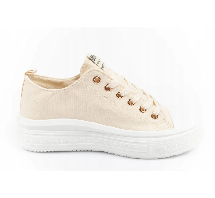 Dámské sportovní boty LCW-24-44-2464L Světle béžová s bílou - Lee Cooper