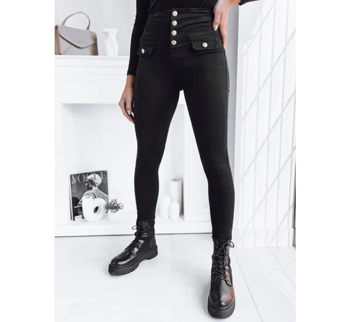 Dámské džínové kalhoty SKULL black FashionStreet UY1752