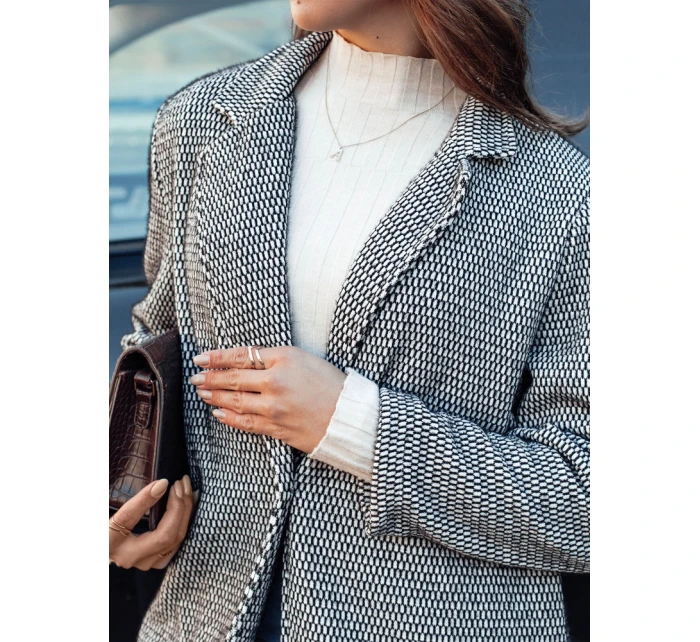 Dámský oversize kabát černý Dstreet model 21981946 - FashionStreet Dámský oversize kabát černý Dstreet model 21981946 - FashionStreet