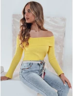 Dámská halenka s odhalenými rameny SHOWIT žlutá FashionStreet MY2425