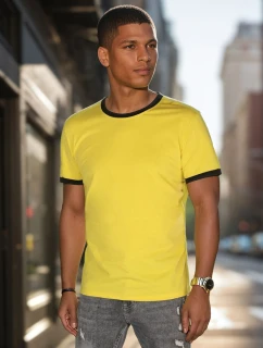 Pánské základní žluté tričko FashionStreet RX5660