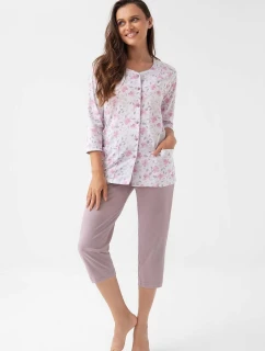 Pyžamo Luna 388 3/4 4XL Z25/26 dámské rozepínací