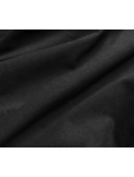 Tenká černá dámská tepláková mikina se stahovacími lemy (WB11002-3)