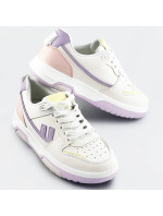 Bílo-fialové dámské sportovní boty (AD-555)