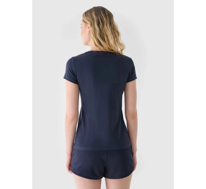 Dámské hladké tričko slim 4F NOSH4TSD001B-31S